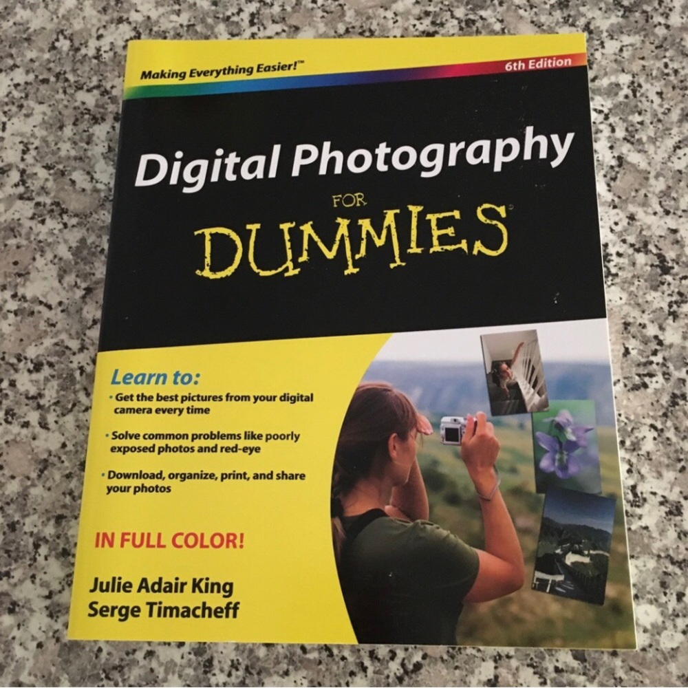 Book Digital Photography Dummies camera cellphone 6th edition 2008 paperback